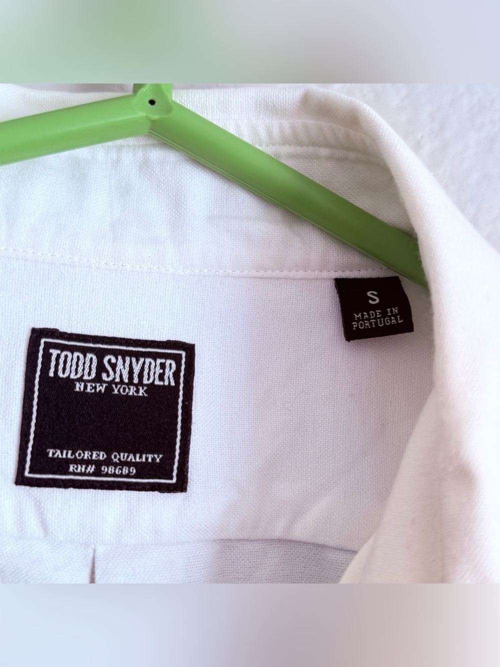 Todd Snyder Button Down Men’s Small White Long Sleeve Cotton Casual Shirt - Picture 3 of 5